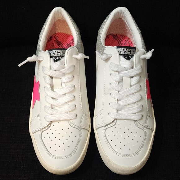 Vintage Havana Refresh Silver Multi Glitter Sneakers - Woman's Size 8 - Picture 4 of 10